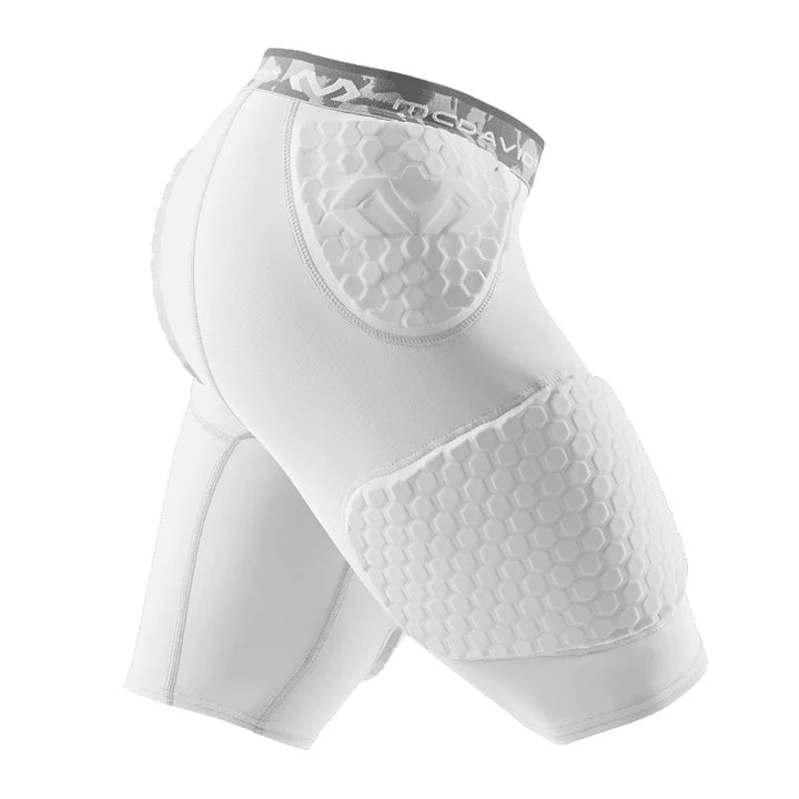 McDavid HexPad Wrap-around Basketball short WHITE Apatiniai šortai su apsaugomis, Balti 7991