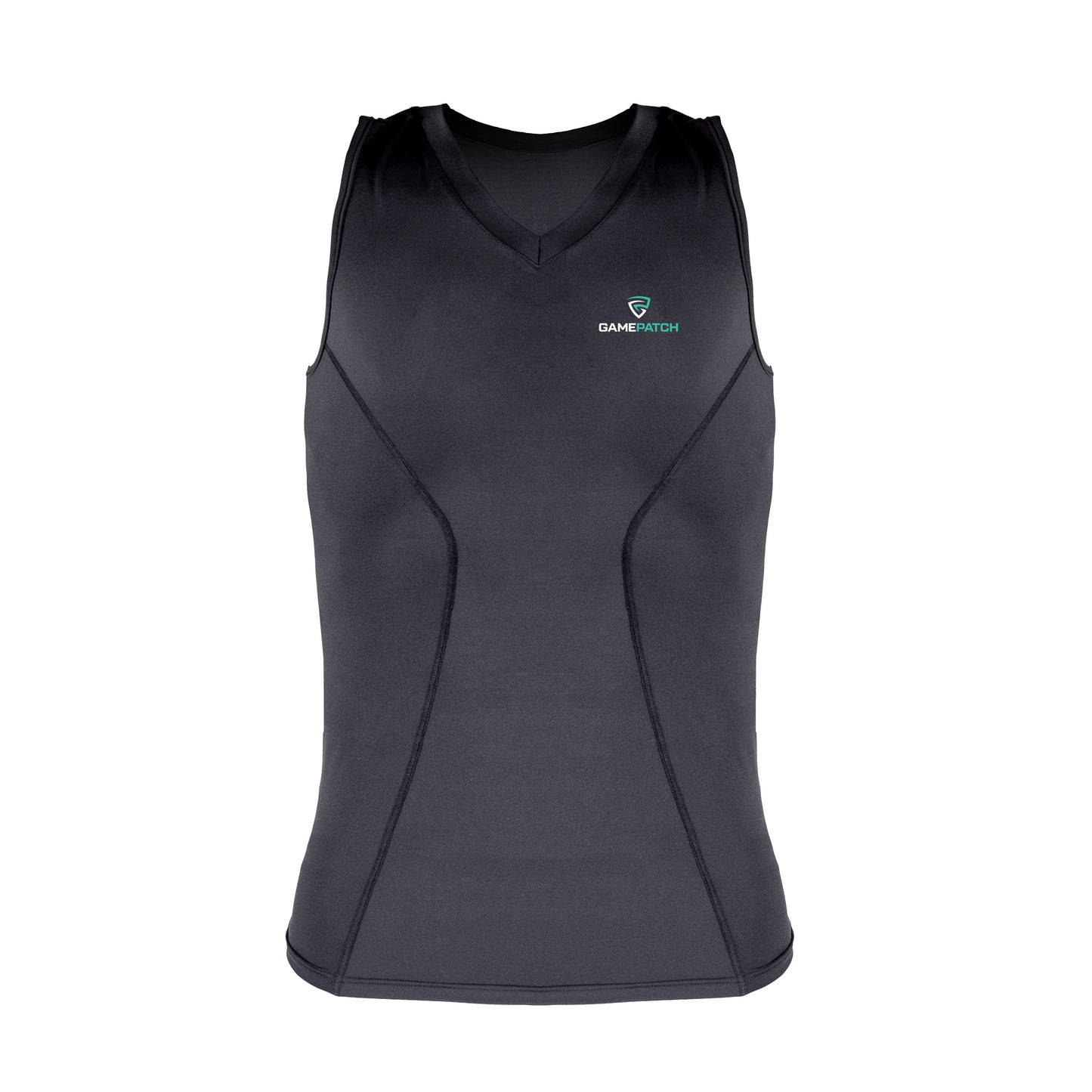 GAMEPATCH Padded shirt PRO Berankoviai kompresiniai marškinėliai su apsaugomis, Juodi
