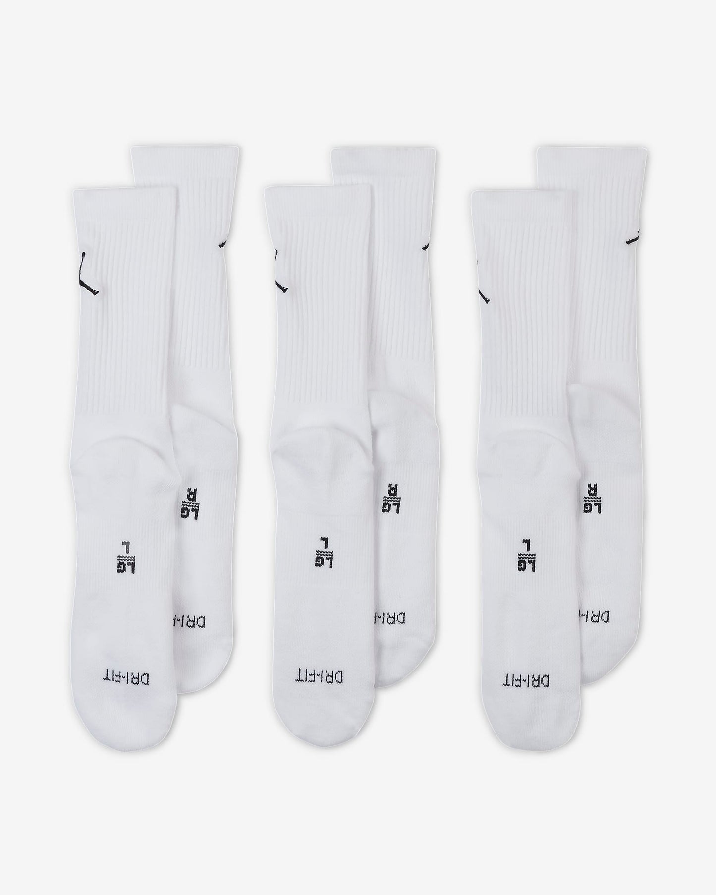 JORDAN JUMPMAN CREW 3PPK SOCKS Krepšinio Kojinės 3 poros DX9632-100