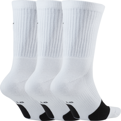 NIKE ELITE EVERYDAY CREW BASKETBALL Socks Krepšinio Kojinės 3 poros DA2123-100
