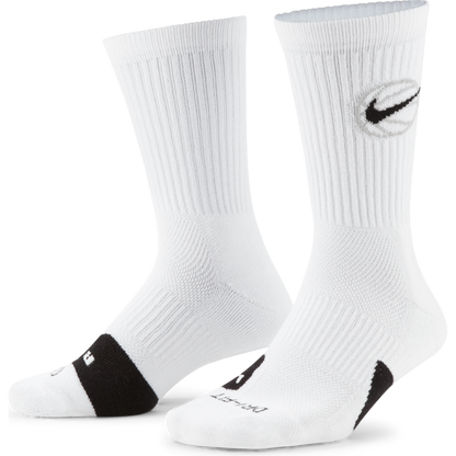 NIKE ELITE EVERYDAY CREW BASKETBALL Socks Krepšinio Kojinės 3 poros DA2123-100