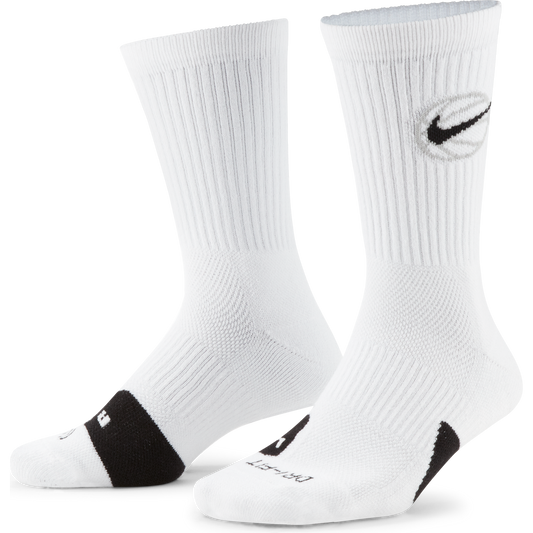 NIKE ELITE EVERYDAY CREW BASKETBALL Socks Krepšinio Kojinės 3 poros DA2123-100