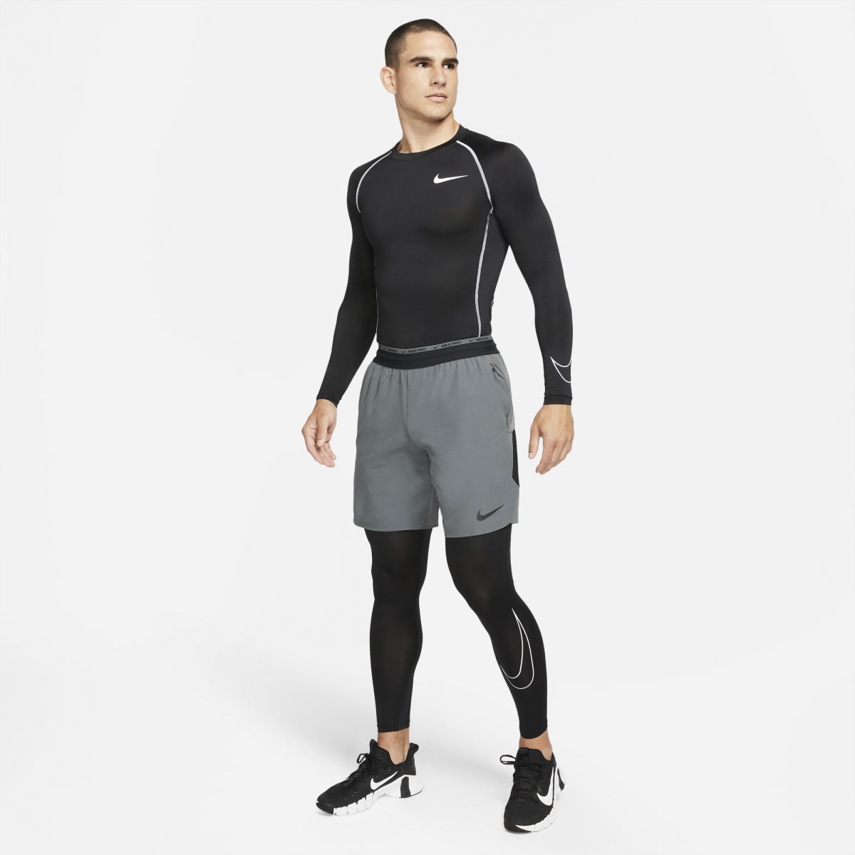 NIKE PRO Dri-Fit MEN'S TIGHTS Vyriškos Treniruočių Kelnės DD1913-010