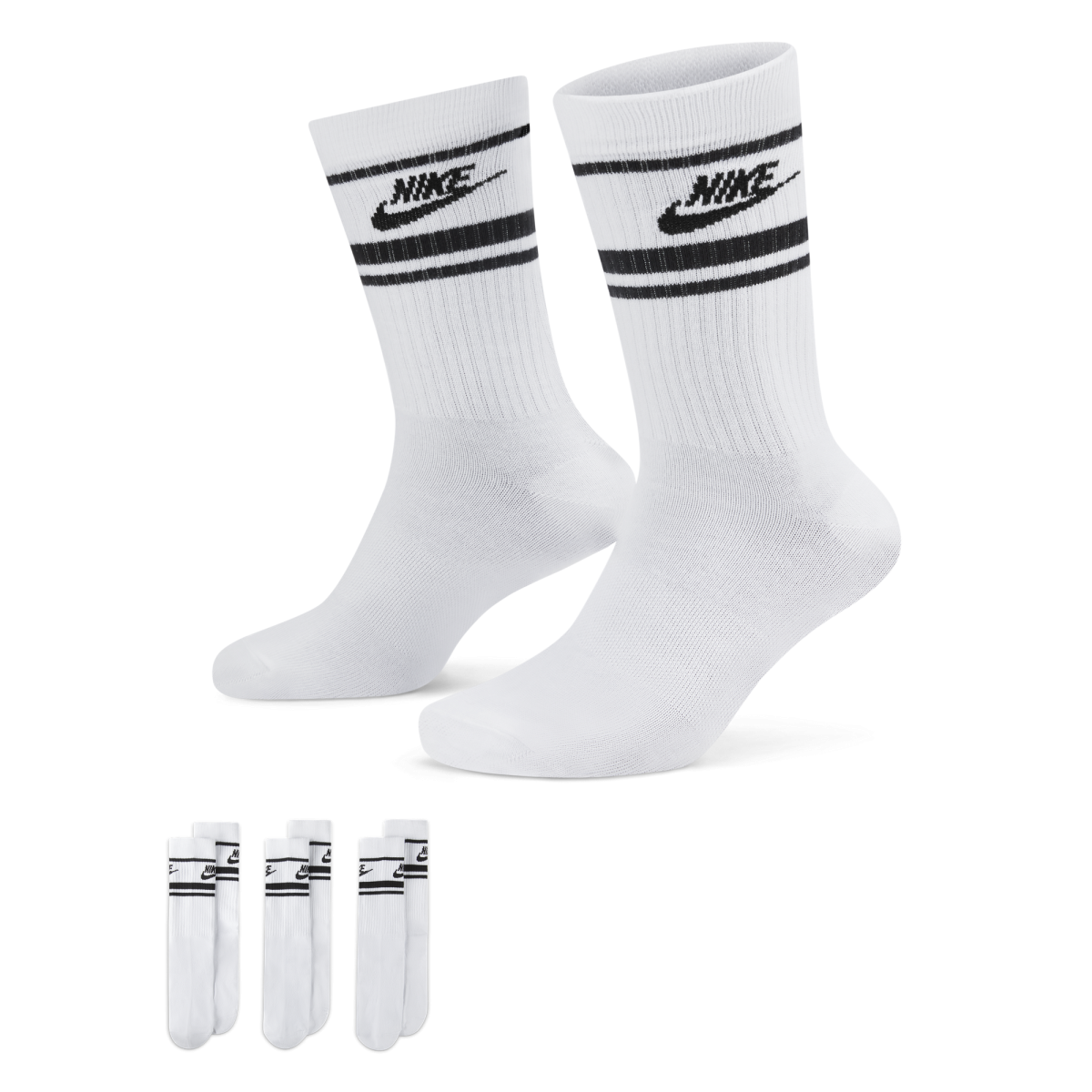 NIKE SPORTSWEAR EVERYDAY ESSENTIAL CREW SOCKS Kojinės 3 poros DX5089-103